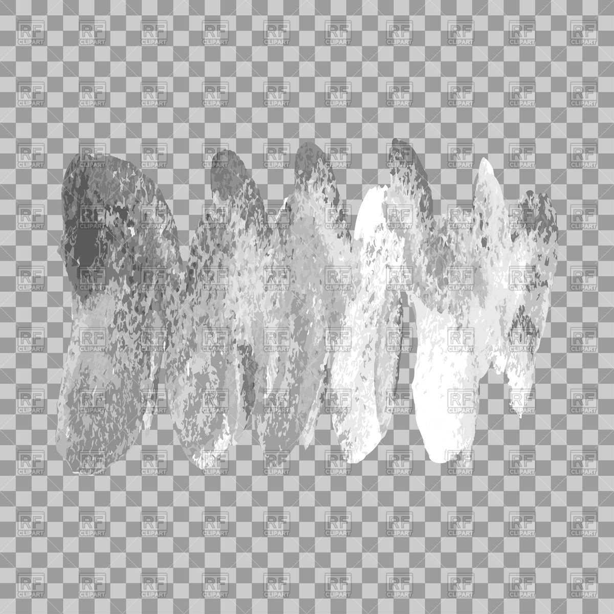 1200x1200 Silver Brush Paint Stroke Wave On Transparent Gray Background