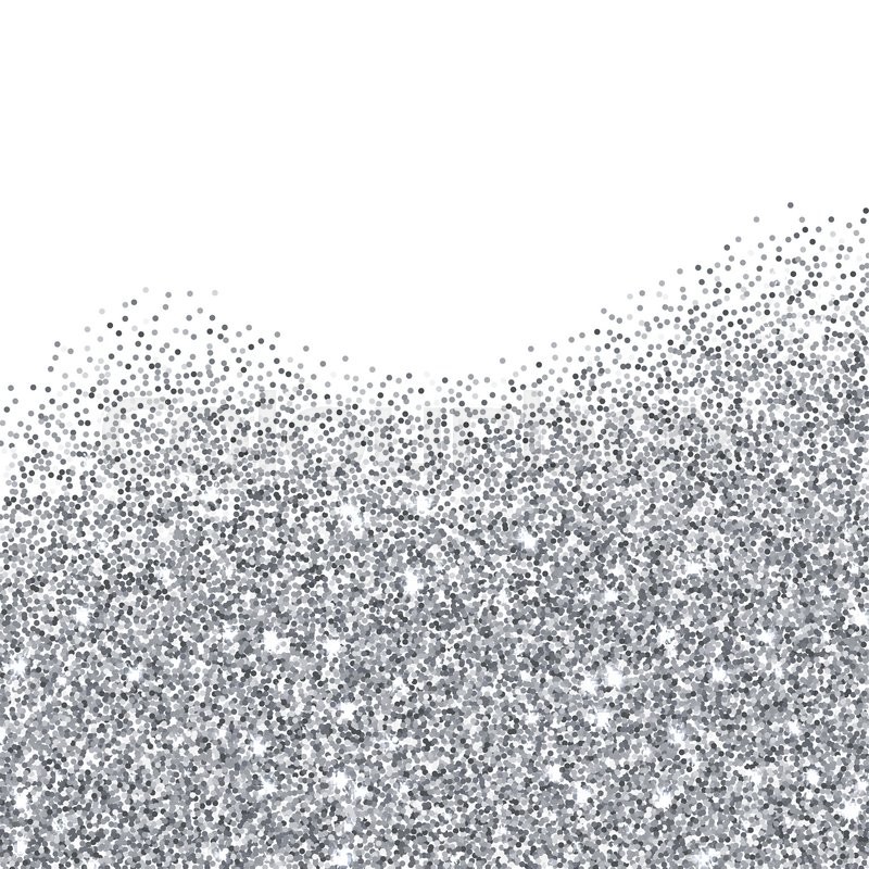 800x800 Silver Glitter Texture Border Over Stock Vector Colourbox