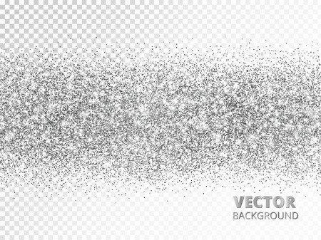 450x337 Sparkling Glitter Border Isolated On White Silver Rectangle
