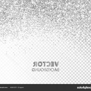 300x300 Stock Illustration Falling Glitter Confetti Vector Silver