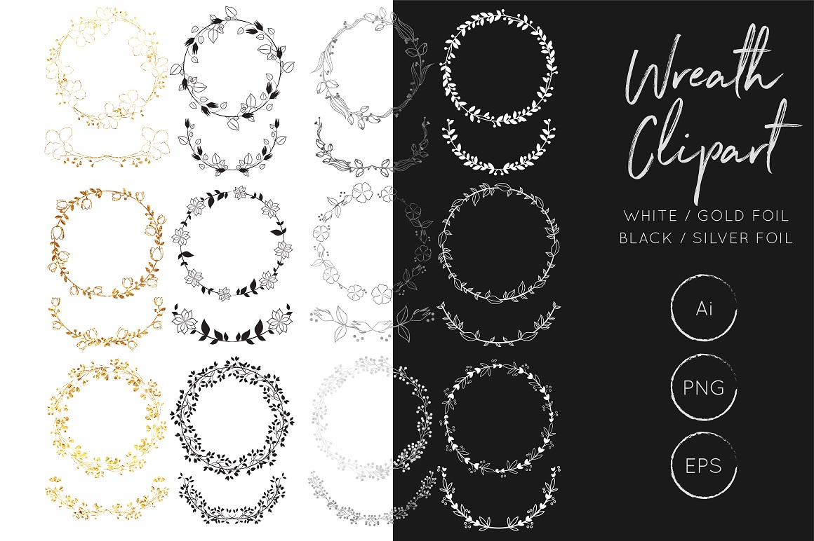 Vector Wreath Bundle 1160x772 Vector Wreath Bundle