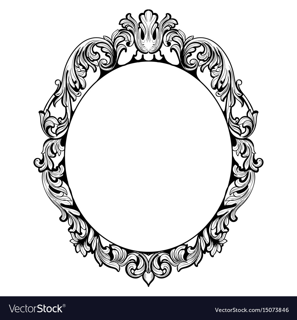 Kostlich Vintage Mirror Frames Vector Ill Antique Old Silver 1000x1080 Kostlich Vintage Mirror Frames Vector Ill Antique Old Silver