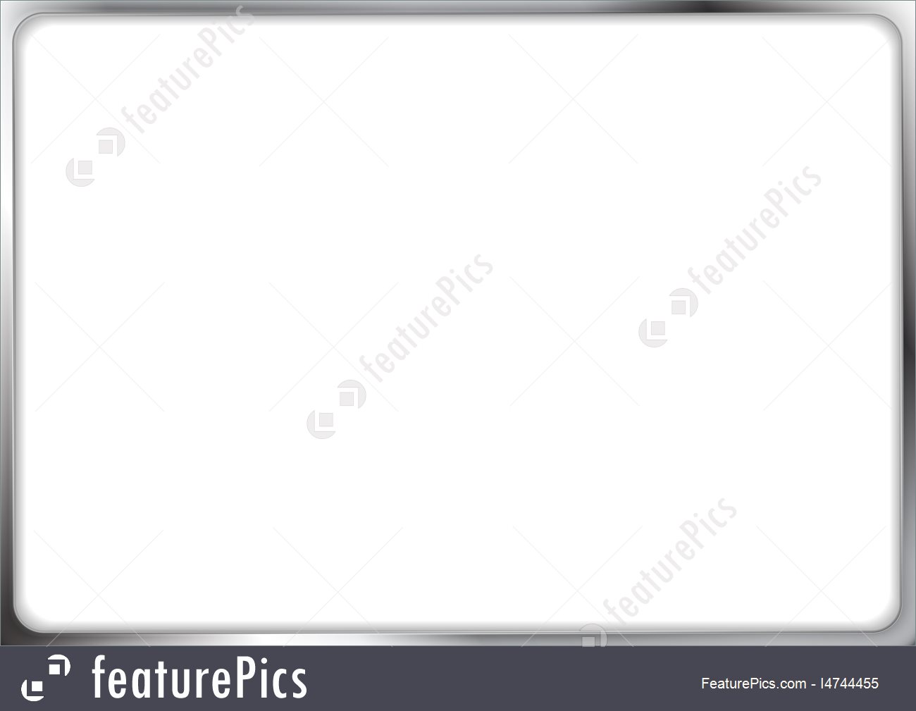 Abstract Metallic Silver Vector Frame Stock Illustration 1300x1009 Abstract Metallic Silver Vector Frame Stock Illustration