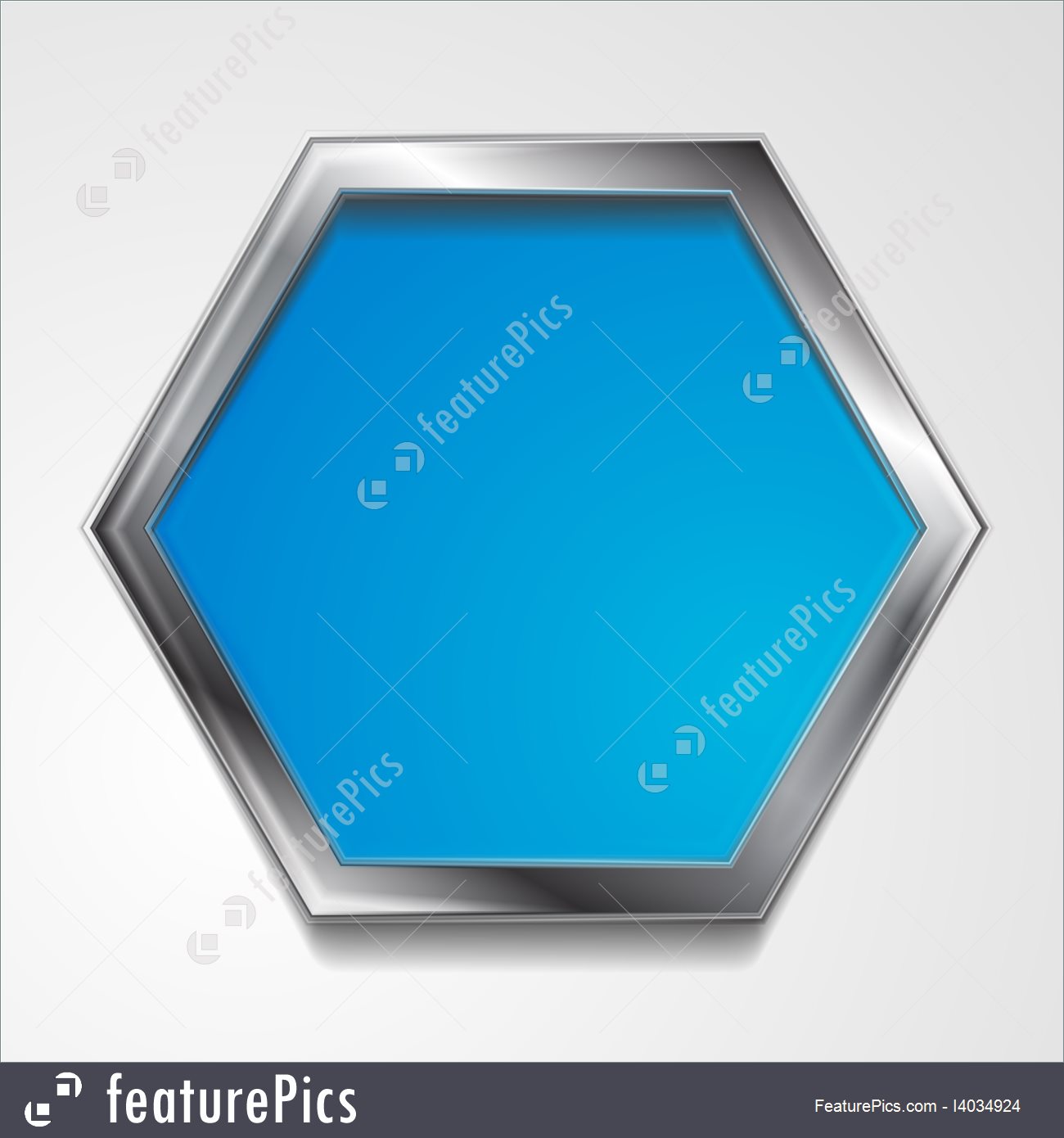 Vector Hexagon Shape With Silver Frame 1300x1390 Vector Hexagon Shape With Silver Frame