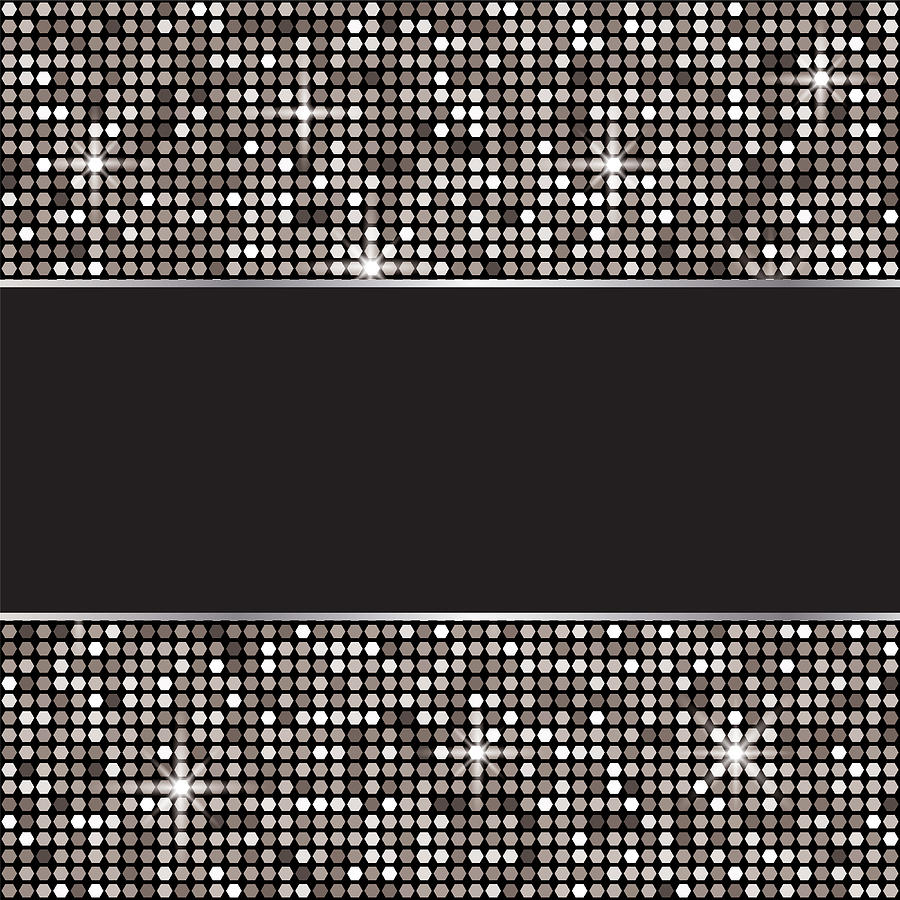 900x900 Silver Glitter Vector Background