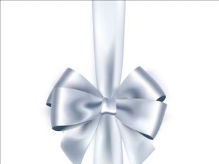 310x233 Silver Ribbon Bows Vector Free Vectors Ui Download