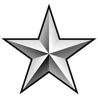 200x200 Silver Star Free Vector Art