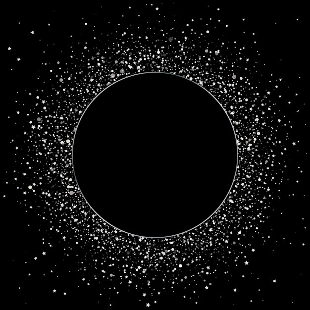 626x626 Silver Stars And Confetti Background Vector Free Download
