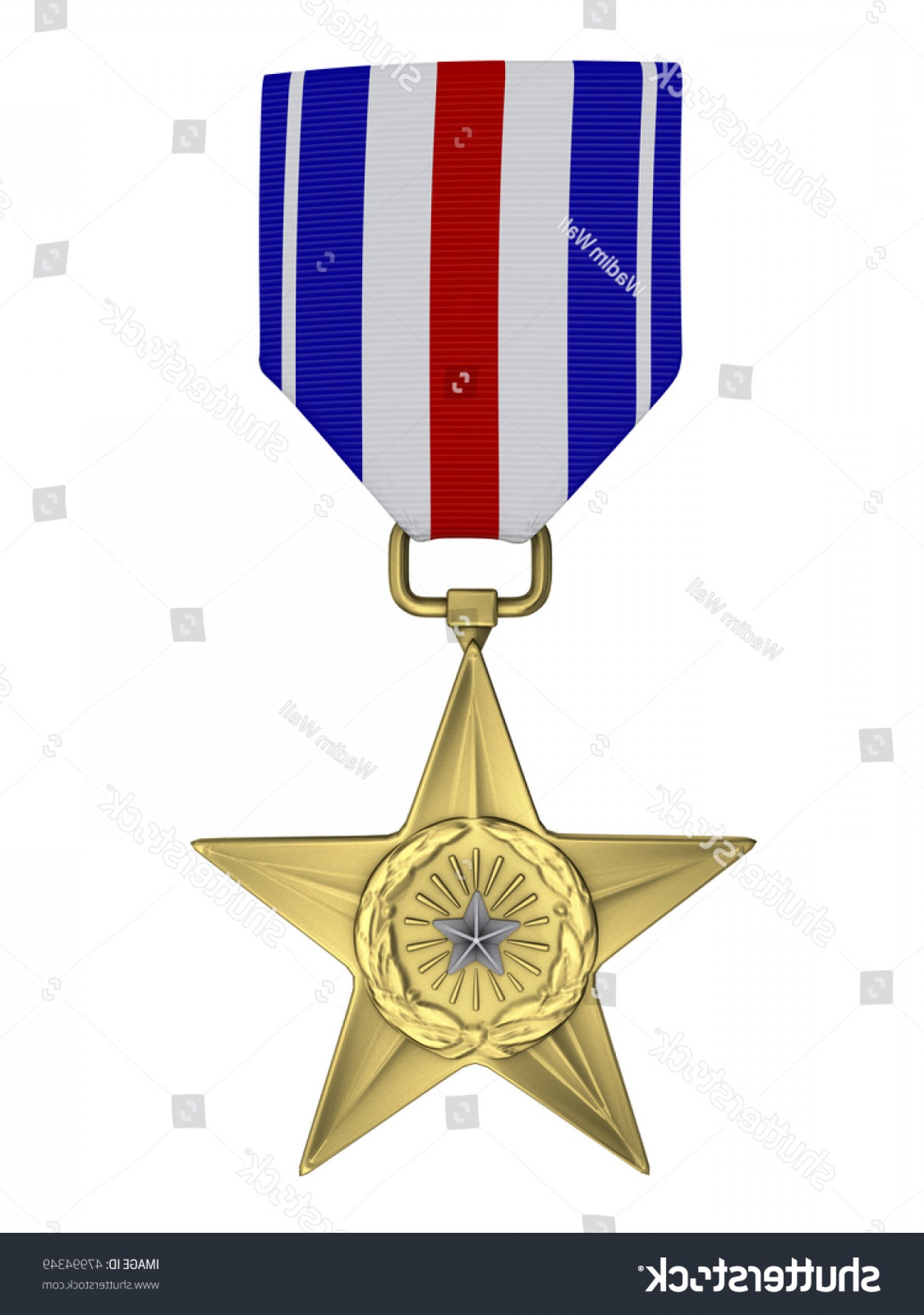 1350x1920 D Render Silver Star Medal Geekchicpro