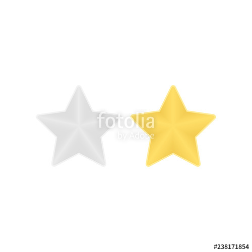 500x500 Two Stars Icon Set Golden And Silver Star Colorful Vector Icons