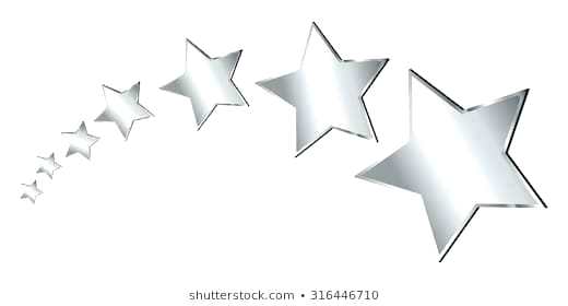 520x280 Silver Star Clipart