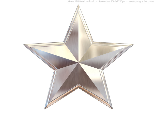 610x458 Gold, Silver And Bronze Metal Stars Psdgraphics