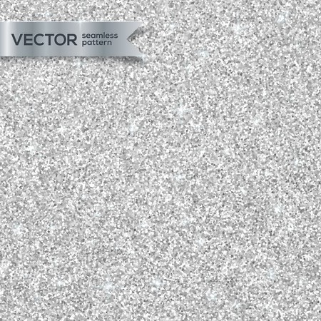 450x450 Shining Silver Glitter Texture Vector Seamless Pattern Royalty