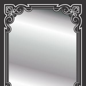 300x300 Silver Vector Invitation With Floral Elements Great For Invitation