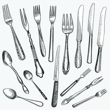 368x368 Cutlery Free Vector Download