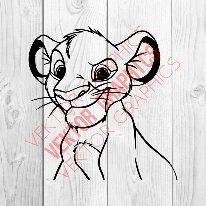 Lion King Simba Graphics Dxf Png Cdr 690x690 Lion King Simba Graphics Dxf Png Cdr