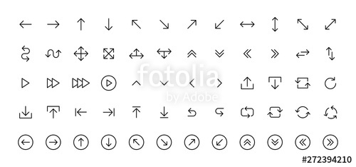 Arrows Big Black Set Icons In Line Style Arrow Icon Arrow Vector 500x234 Arrows Big Black Set Icons In Line Style Arrow Icon Arrow Vector