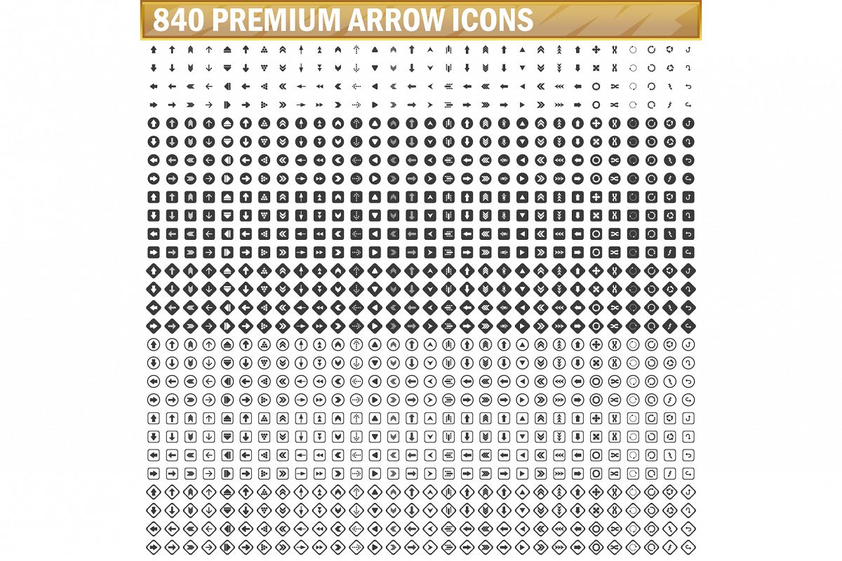 Arrow Vector Icons, Black Color Simple 1200x800 Arrow Vector Icons, Black Color Simple