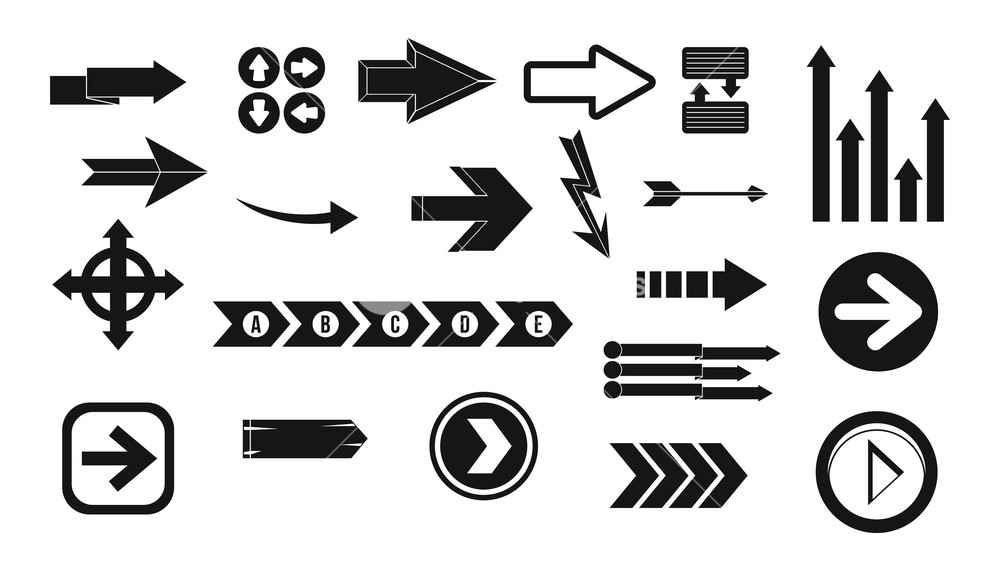 Arrow Icon Set Simple Set Of Arrow Vector Icons For Web Design 1000x571 Arrow Icon Set Simple Set Of Arrow Vector Icons For Web Design
