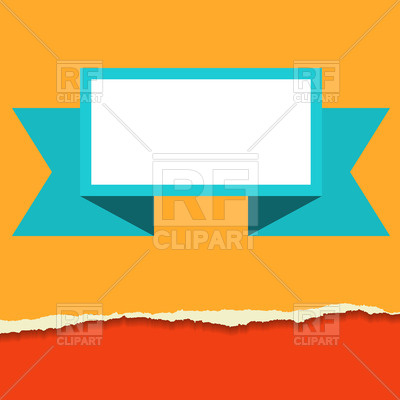 Flat Style Simple Banner On Torn Orange Paper Vector Image 400x400 Flat Style Simple Banner On Torn Orange Paper Vector Image