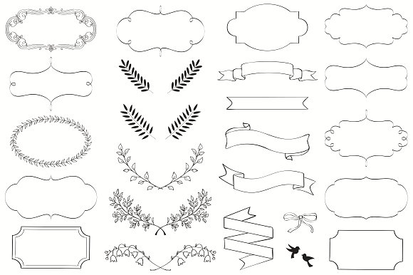 Frames Laurels Banners, Vector Png 580x386 Frames Laurels Banners, Vector Png