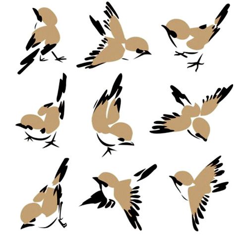Cute Sparrow Vector 500x479 Cute Sparrow Vector