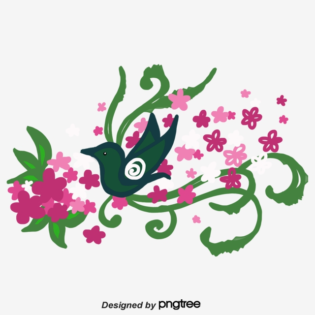 Simple Bird Flowers Vector Background, Bird Vector, Flowers 640x640 Simple Bird Flowers Vector Background, Bird Vector, Flowers