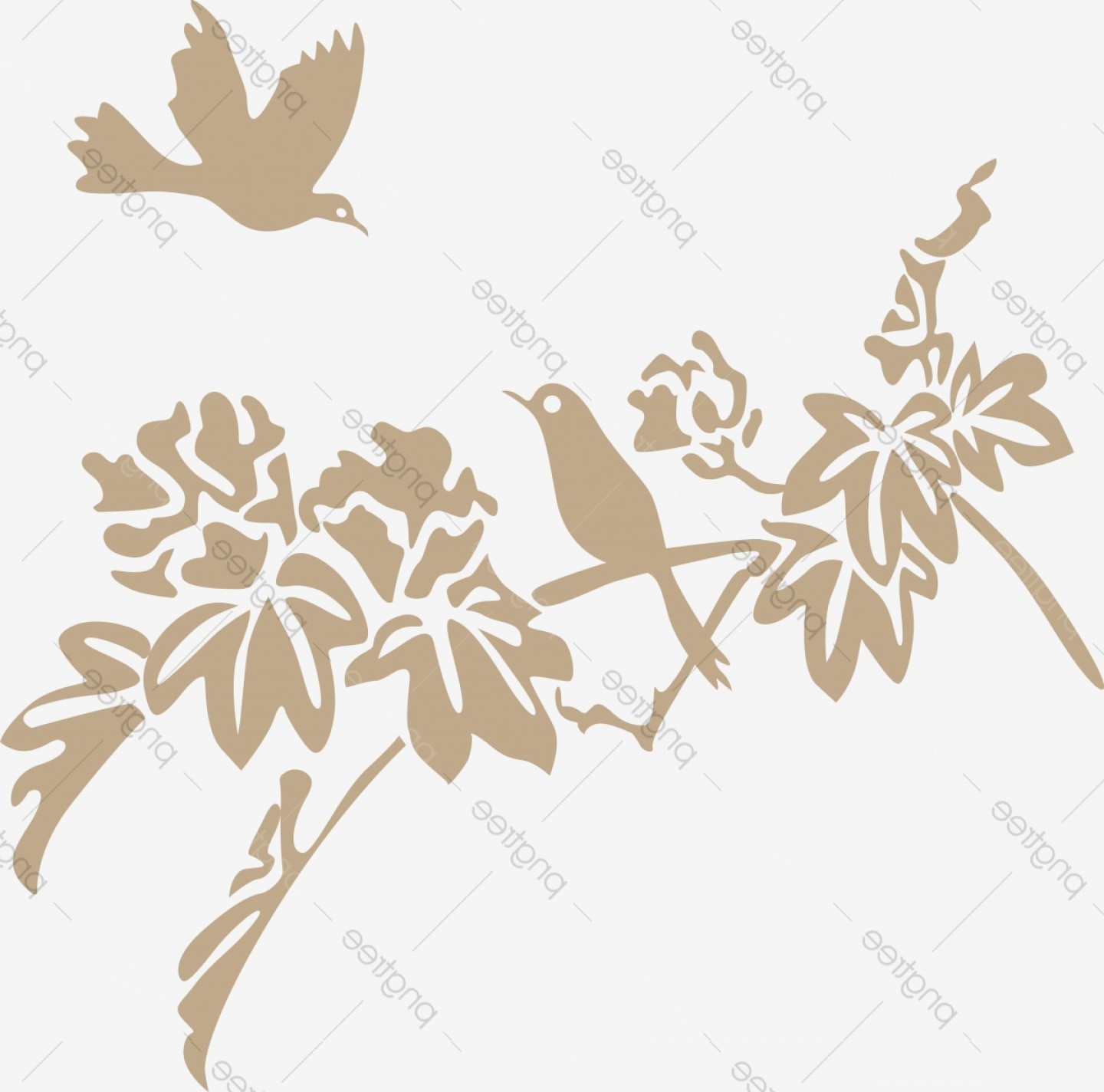 Simple Vector Birds With Tree Branch Newwaysys 1440x1424 Simple Vector Birds With Tree Branch Newwaysys