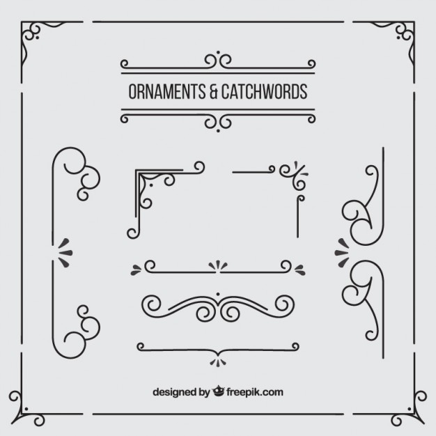 Hand Drawn Ornaments And Borders Vector Free Download 626x626 Hand Drawn Ornaments And Borders Vector Free Download