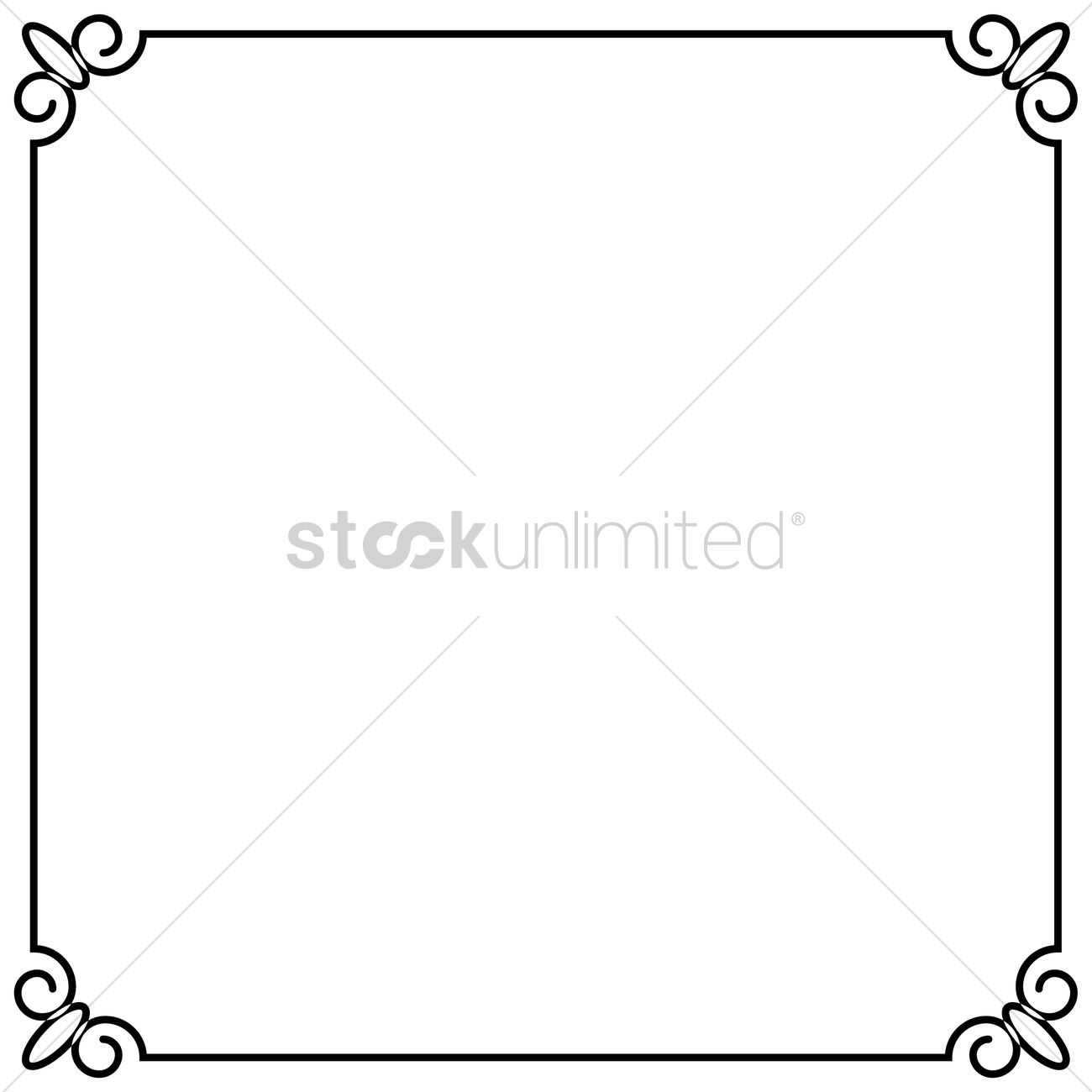 Simple Pattern Frame Border Vector Image 1300x1300 Simple Pattern Frame Border Vector Image