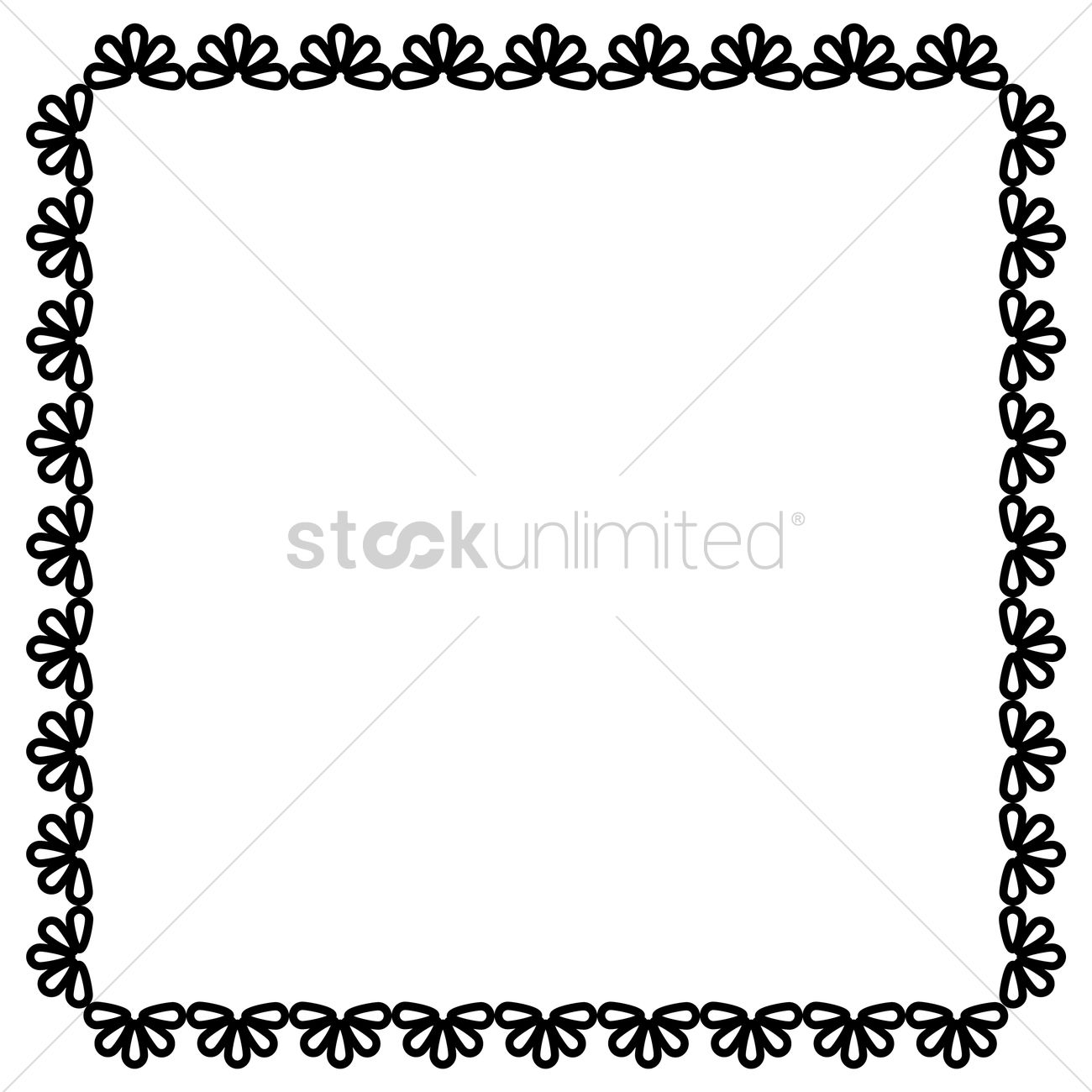 Simple Pattern Frame Border Vector Image 1300x1300 Simple Pattern Frame Border Vector Image
