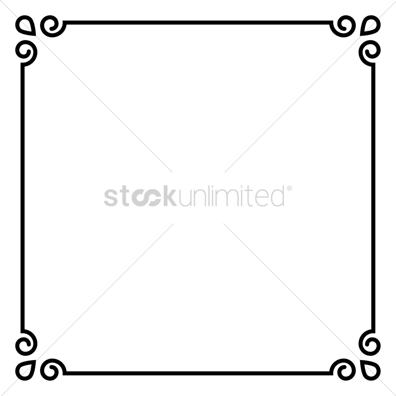 Simple Pattern Frame Border Vector Image 1300x1300 Simple Pattern Frame Border Vector Image