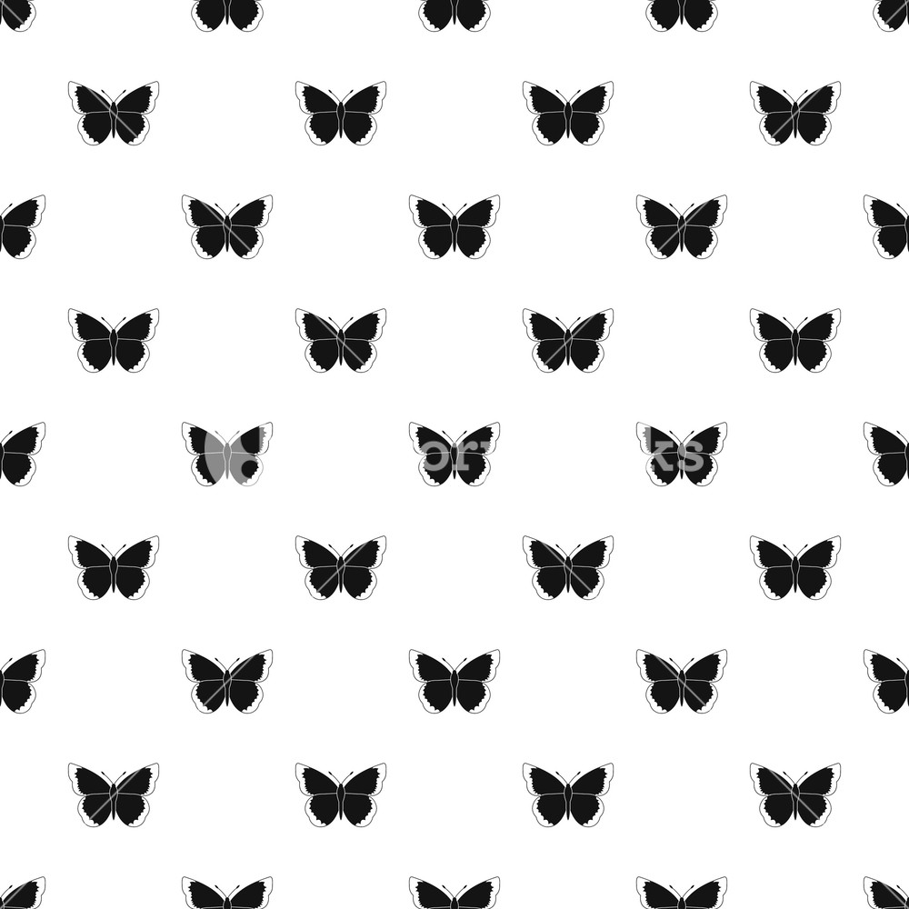 1000x1000 Insect Butterfly Pattern Simple Illustration Of Insect Butterfly
