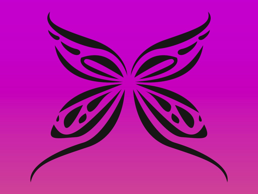 1024x769 Simple Butterfly Tattoo Vector Art Graphics