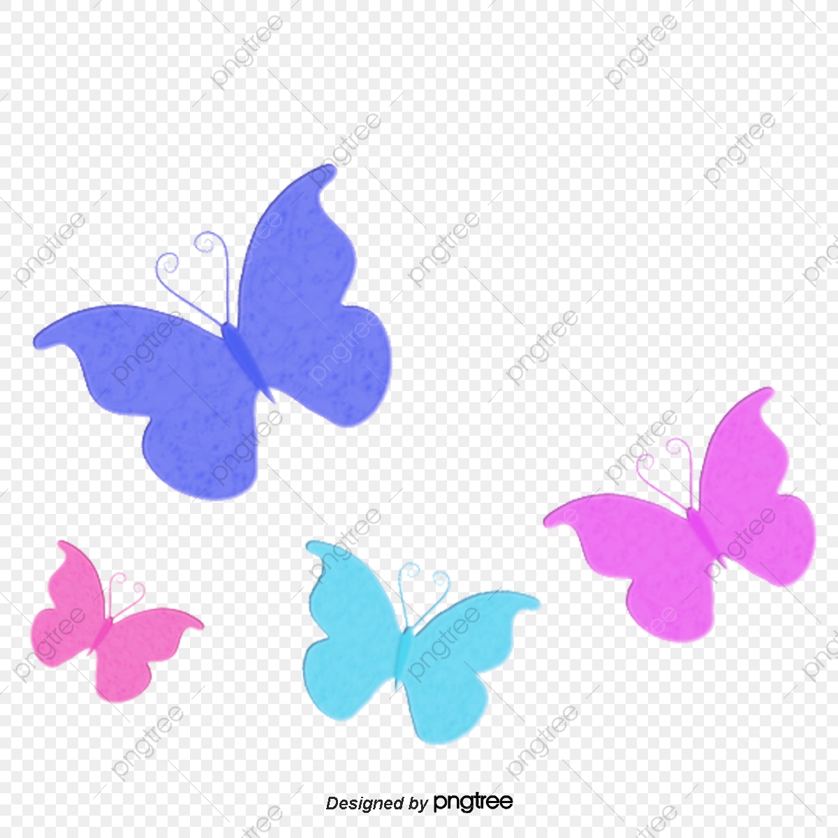 1200x1200 Simple Vector Colourful Butterfly Combination Butterfly