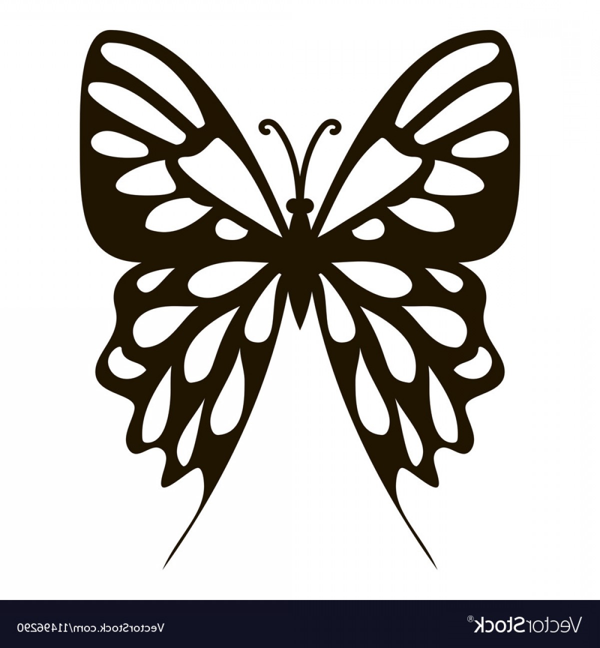 1200x1296 Simpleb Butterfly Vector Art Studiogrfx