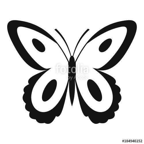 500x500 Spotted Butterfly Icon Simple Illustration Of Spotted Butterfly