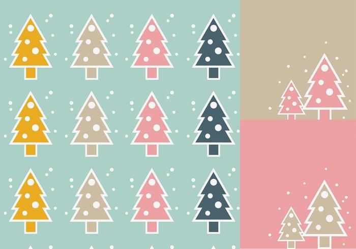 700x490 Simple Christmas Tree Vector Wallpaper Pack