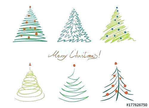 500x361 Drawn Christmas Tree