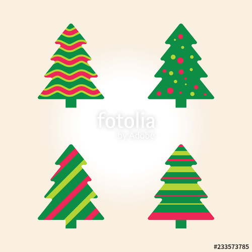 500x500 Simple Christmas Tree Vector Stock Image And Royalty Free Vector