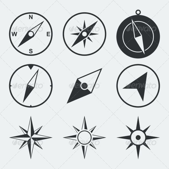 590x590 Graphiciver Compass Logo, Compass Icon