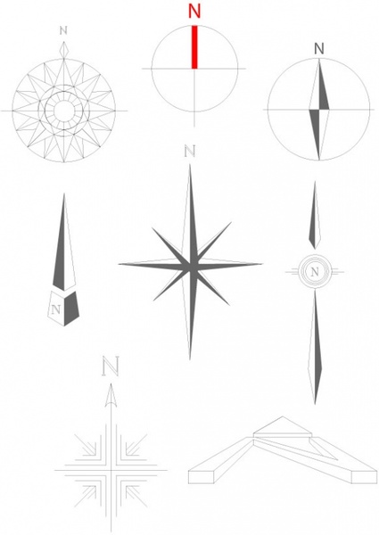 425x600 Simple Compass Vector Free Vector In Encapsulated Postscript