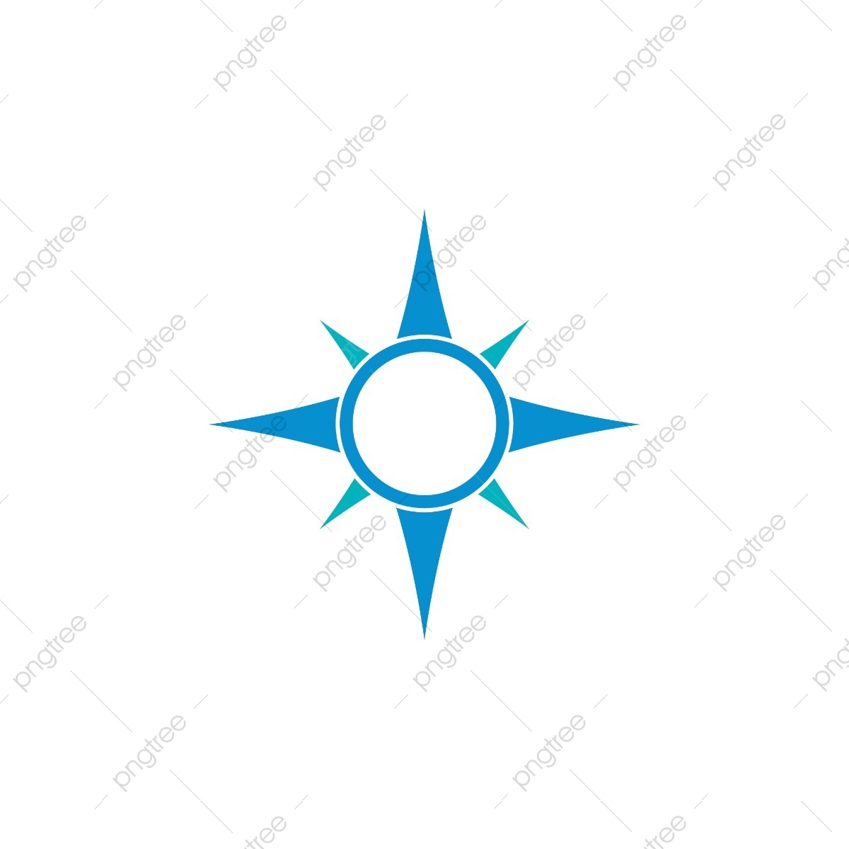 1200x1200 Clean Simple Blue Compass Vector, Abstract, Adventure, Arrow Png