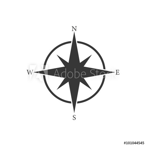 500x500 Simple Icon Compass Vector