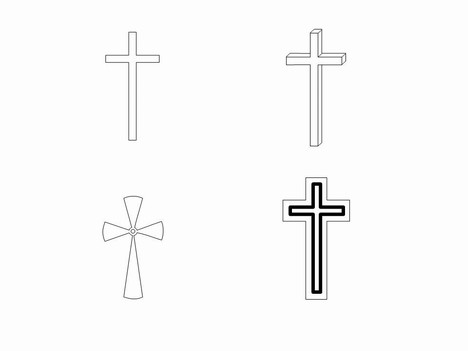 Cross Outlines Clip Art 468x351 Cross Outlines Clip Art