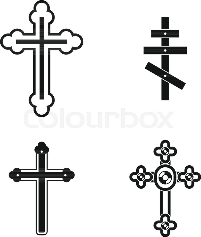 Cross Icon Set Simple Set Of Cross Stock Vector Colourbox 678x800 Cross Icon Set Simple Set Of Cross Stock Vector Colourbox