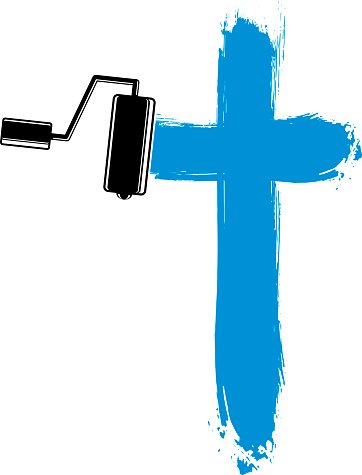 362x475 Religious Cross Vector Simple Illustration Created With Smudge