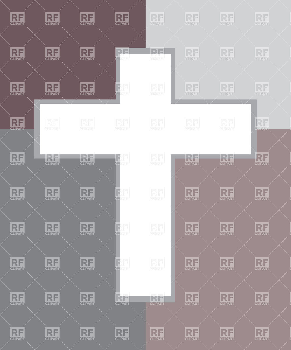 Simple Christian Cross On Grey And Brown Background Vector Image 1000x1200 Simple Christian Cross On Grey And Brown Background Vector Image