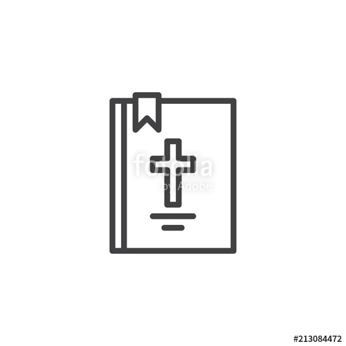 Bible Book With Cross Outline Icon Linear Style Sign For Mobile 500x500 Bible Book With Cross Outline Icon Linear Style Sign For Mobile