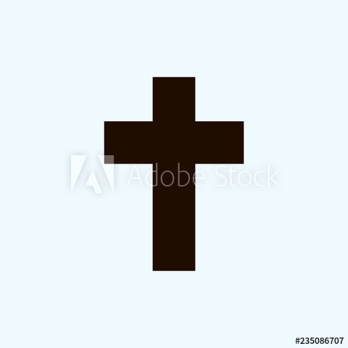 Simple Cross Icon Vector Illustration 500x500 Simple Cross Icon Vector Illustration